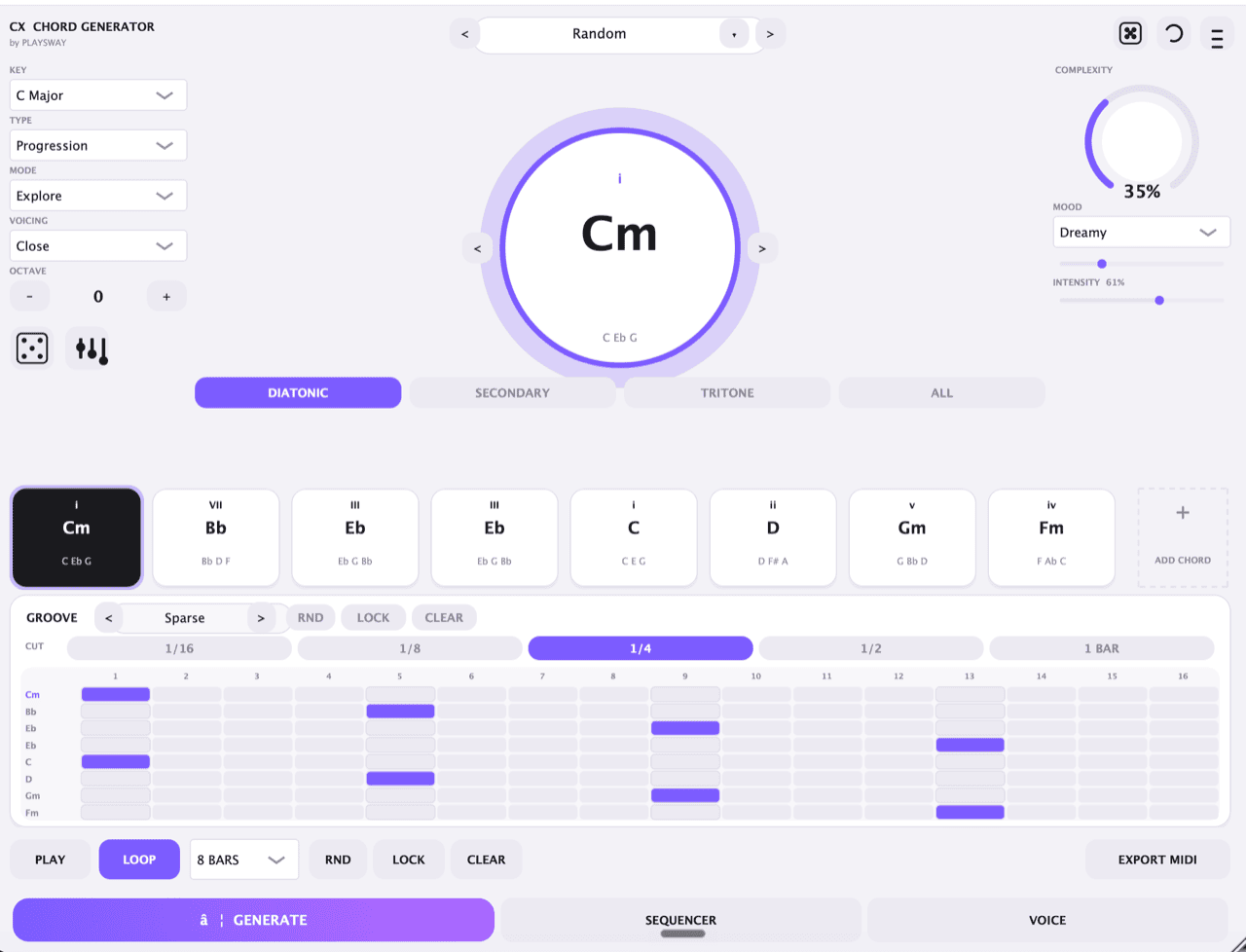 Playsway CX chord machine